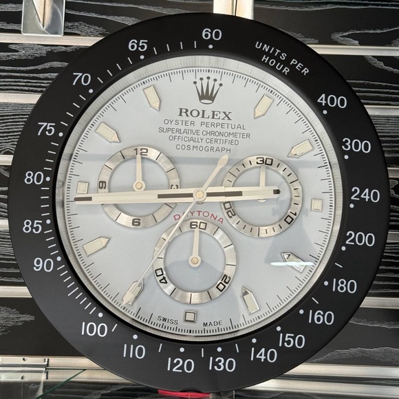 DAYTONA Cosmograph Wall Clock Black Panda bezel insert and White face dial🔥 - Picture 1 of 5